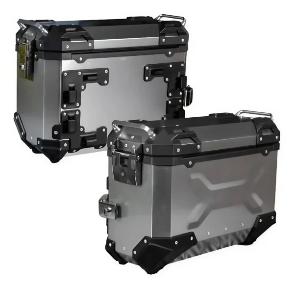 Set Maletas Laterales para Moto SR78 V2 Silver – 78 Lts
