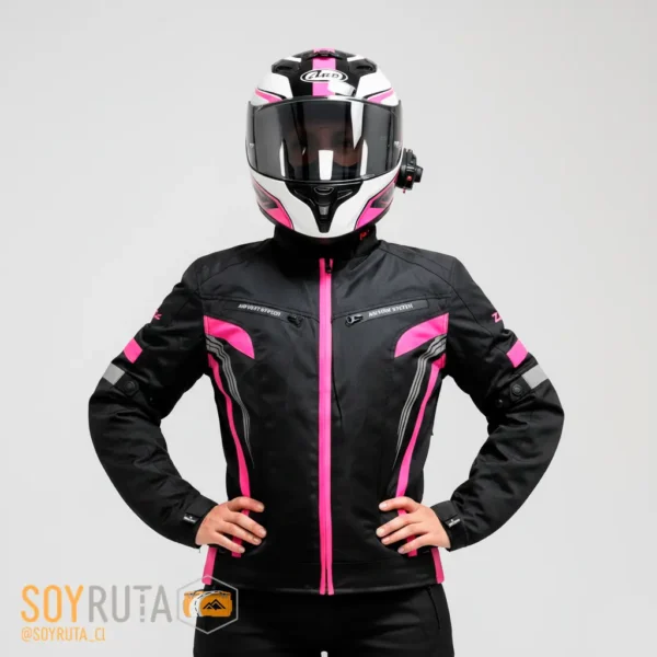 Chaqueta Zoqa Mujer rosada 2 Capas
