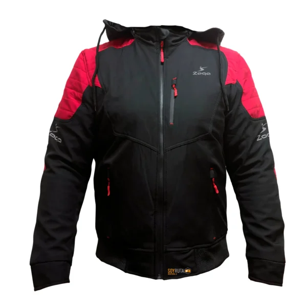 Chaqueta de moto SRZ Softshell rojo