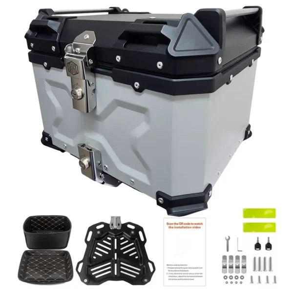 Top case 45 litros Aluminio Gris SRX