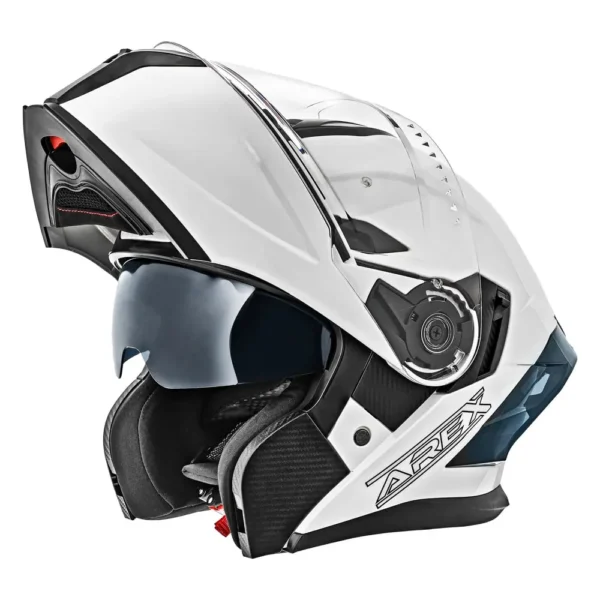 Casco Moto Blanco Arex Abatible SR03