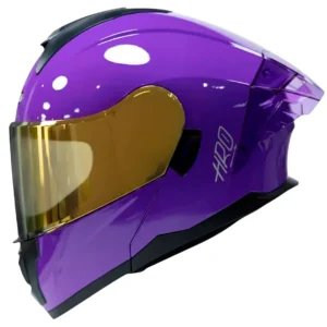 Casco Mujer morado Abatible HRO 3480SR