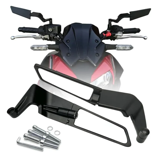 Espejos para moto deportivos tipo alerón estilo MotoGP universales (10) Espejos para moto deportivos tipo alerón estilo MotoGP universales