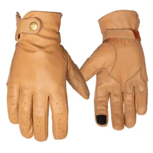 Guantes Moto Cafe Racer Win Cuero Touch Vintage Retro