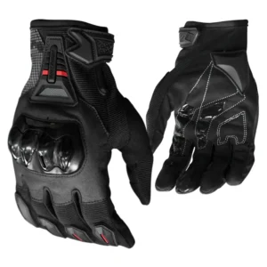 Guantes de Moto MG07 Negro/Rojo Touch
