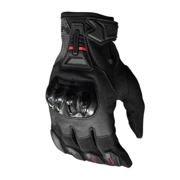 Guantes de Moto MG07 Negro/Rojo Touch
