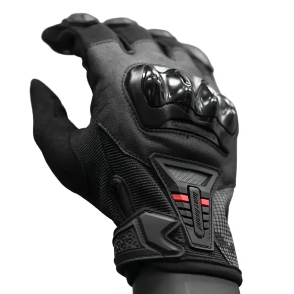 Guantes de Moto MG07 Negro/Rojo Touch