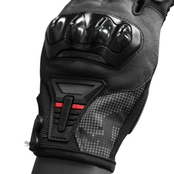 Guantes de Moto MG07 Negro/Rojo Touch
