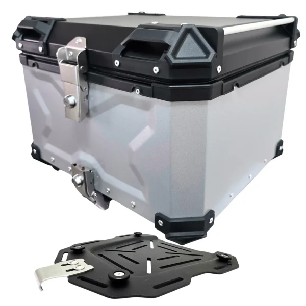 Top case 55 litros Aluminio Gris (1) Top case 55 litros Aluminio Gris