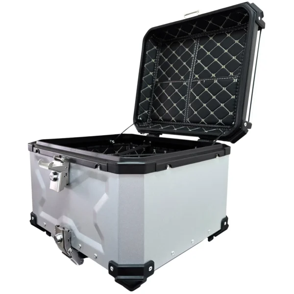 Top case 55 litros Aluminio Gris (3) Top case 55 litros Aluminio Gris