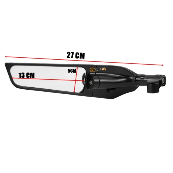 Espejos Deportivos Alerón + Adaptadores 8/10mm