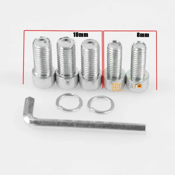 Espejos Deportivos Alerón + Adaptadores 8/10mm