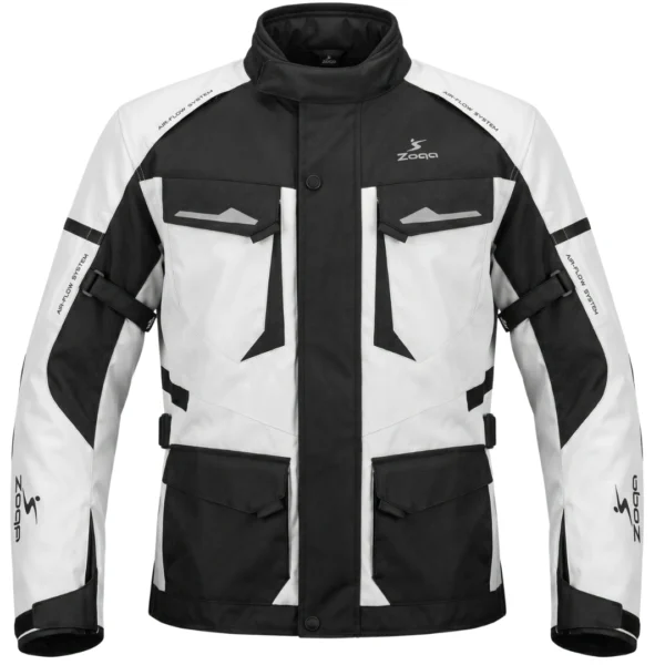 Chaqueta de Moto ADV blanco ZQ Explorer