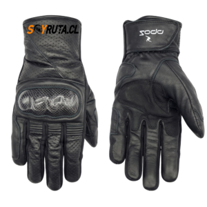 Guantes de Moto SR1 Negro cuero touch
