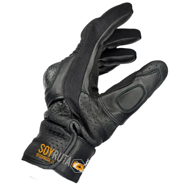 Guantes de Moto SR1 Negro cuero touch