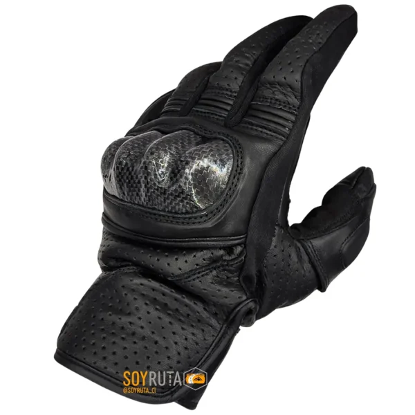 Guantes de Moto SR1 Negro cuero touch