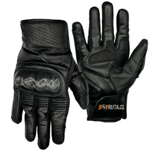 Guantes de Moto SR1 Negro cuero touch