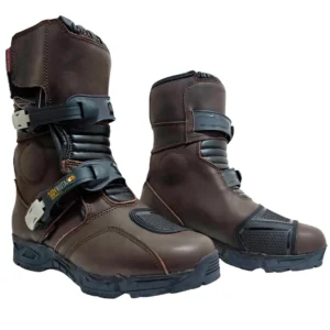 Botas de moto Cortas cafe ZQR2