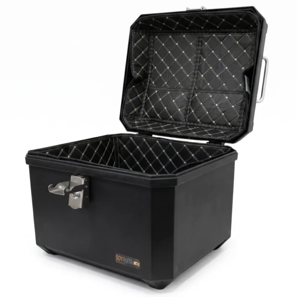 Maleta Top case moto plástica 45 Litros negro SOYRUTA (10) Maleta Top case moto plástica 45 Litros negro