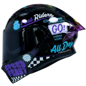 Casco Moto ICH Fifties Brillo MR SM Abatible con Sunvisor DOT 3CV SOYRUTA (1) Casco Moto ICH Fifties Brillo MR SM Abatible con Sunvisor DOT 3CV