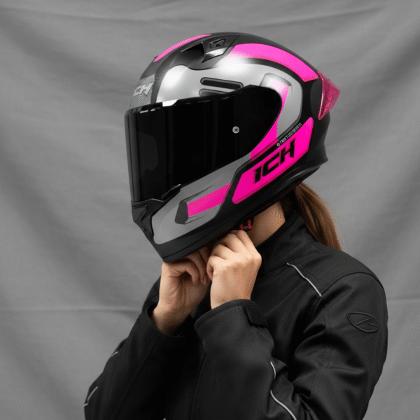 Casco Moto Mujer ICH 503  FC Integral Certificación DOT QR