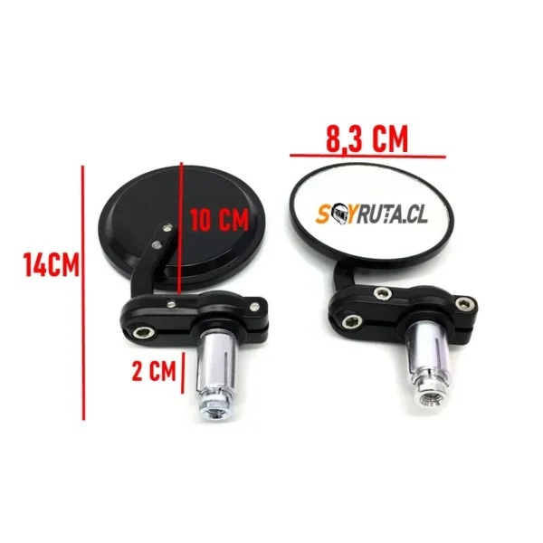 Espejos Moto o Café Racer Universales 360° Aluminio
