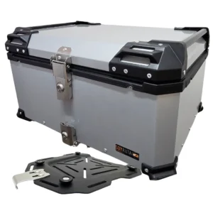 Maleta de moto Top case 65 litros Aluminio Gris desmontable SRL (1) Maleta de moto Top case 65 litros Aluminio Gris desmontable SRL