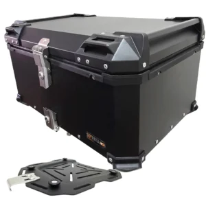 Maleta de moto Top case 65 litros Aluminio Negro desmontable SRL (2) Maleta de moto Top case 65 litros Aluminio Negro desmontable SRL