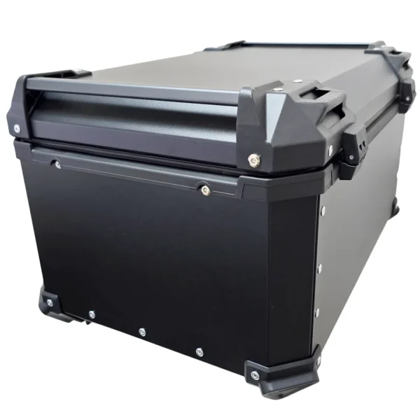Maleta de moto Top case 65 litros Aluminio Negro desmontable SRL