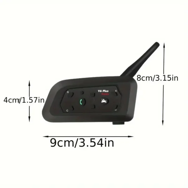 compressed_Intercomunicador para motocicleta V6 PLUS (2) Intercomunicador Bluetooth Casco Moto XBOON V6 Plus IP65