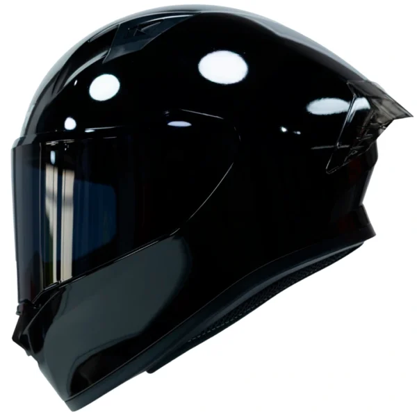 Casco Moto ICH 503 Solid Negro Brillo Integral