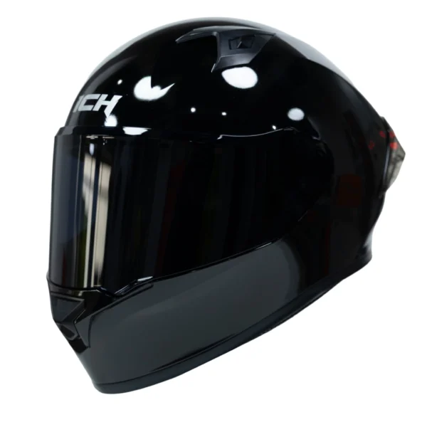Casco Moto ICH 503 Solid Negro Brillo Integral