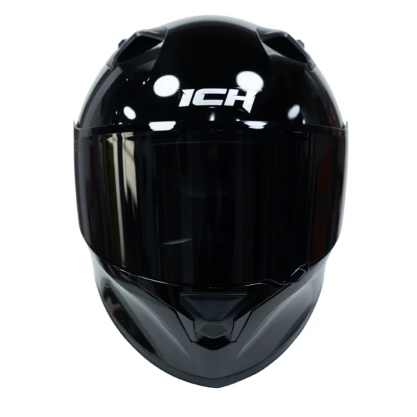 Casco Moto ICH 503 Solid Negro Brillo Integral