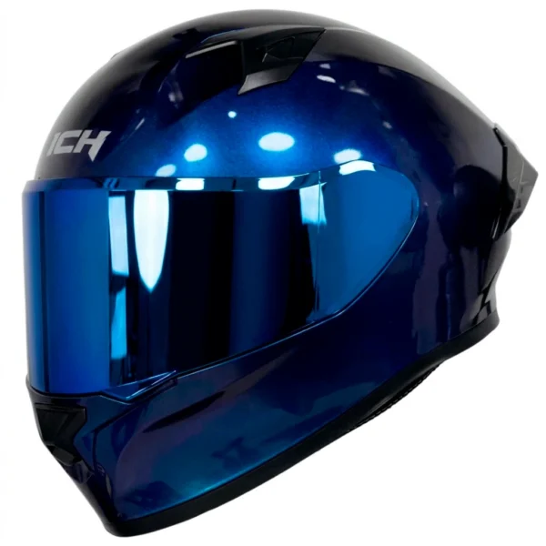 Casco moto ICH 503 Solid Camaleón Azul Integral DOT SOYRUTA (2) Casco moto ICH 503 Solid Camaleón Azul Integral DOT