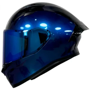 Casco moto ICH 503 Solid Camaleón Azul Integral DOT