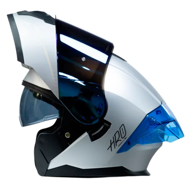 Casco moto abatible HRO 3480SR Solid Gris Mate DOT