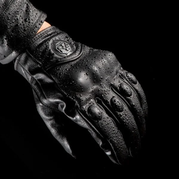 Guantes de Moto Cuero Perforado Touch ORZ