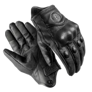 Guantes de Moto Cuero Perforado Touch ORZ