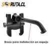 Porta celular de moto con brazo metalico para espejo