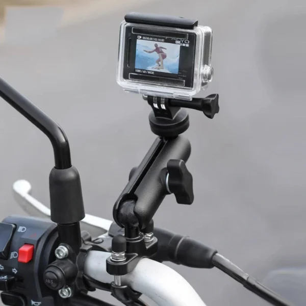 Soporte de moto flexible 360° Para Gopro metálico