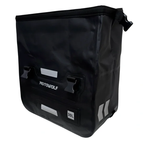 Alforjas Laterales Moto 30L Impermeables Verde Militar