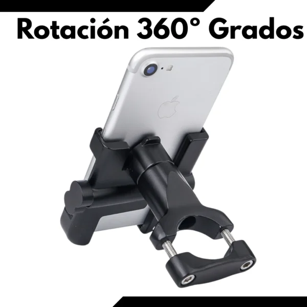 Porta celuar Metálico para Moto Rotación 360