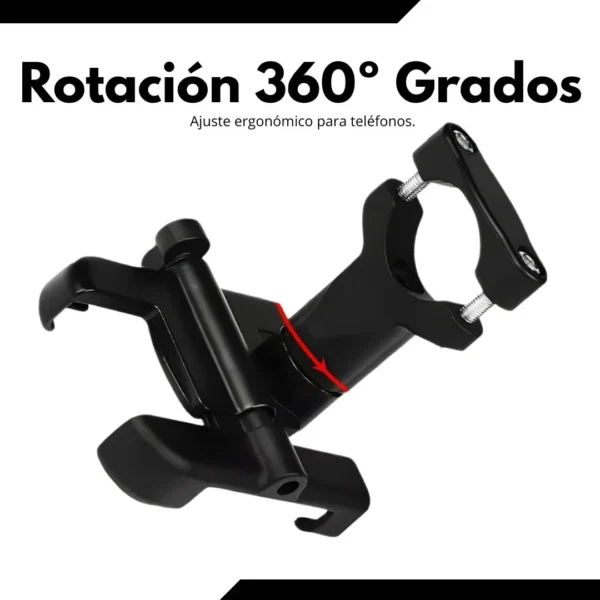 Porta celuar Metálico para Moto Rotación 360