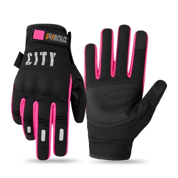 compressed_Guantes de moto CITY Touch Rosado SOYRUTA Guantes de moto CITY Touch Rosado