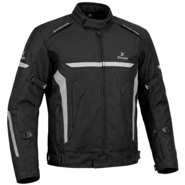 Chaqueta de Moto Cordura Negra ZQR (2) Chaqueta de Moto Cordura Negra ZQR