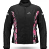 Chaqueta de Moto Mujer Air Flow Camuflaje Rosa Negra