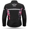 Chaqueta de Moto Mujer Air Flow Camuflaje Rosa Negra