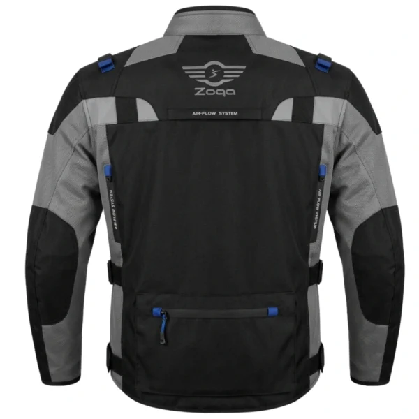 Chaqueta de moto AZGRI Negro Gris