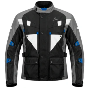 Chaqueta de moto AZGRI Negro Gris
