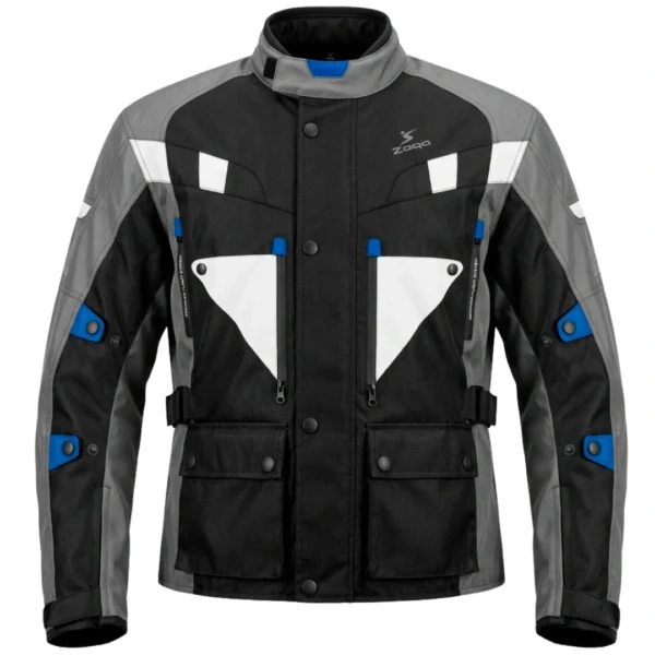 Chaqueta de moto AZGRI Negro Gris